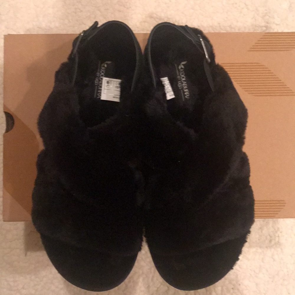 Koolaburra By Ugg Fuzz-Ee Adjustable Sandals Blac… - image 5